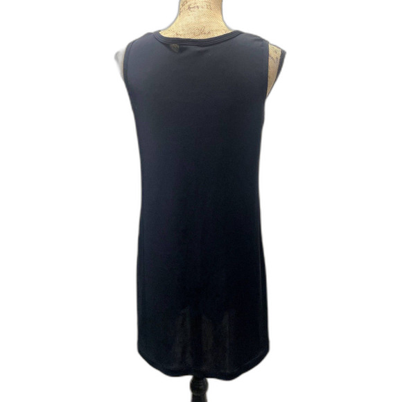 Sessa Black Swimsuit Cover Up Dress Semisheer Black Slinky Mesh Size Small - Picture 2 of 3